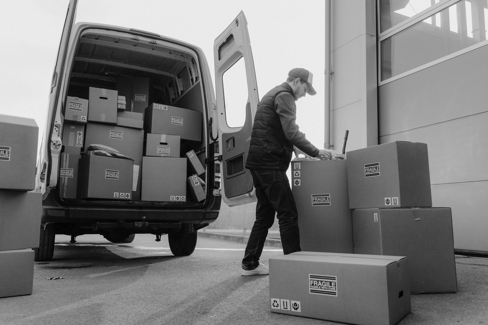 Préparation d'une livraison et organisation des colis